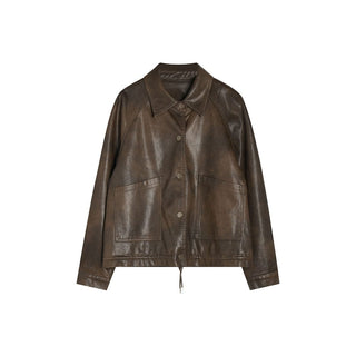 Vintage Leather Jacket - Sofia Romano