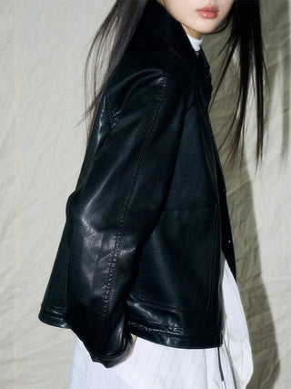 Vintage Leather Jacket - Sofia Romano