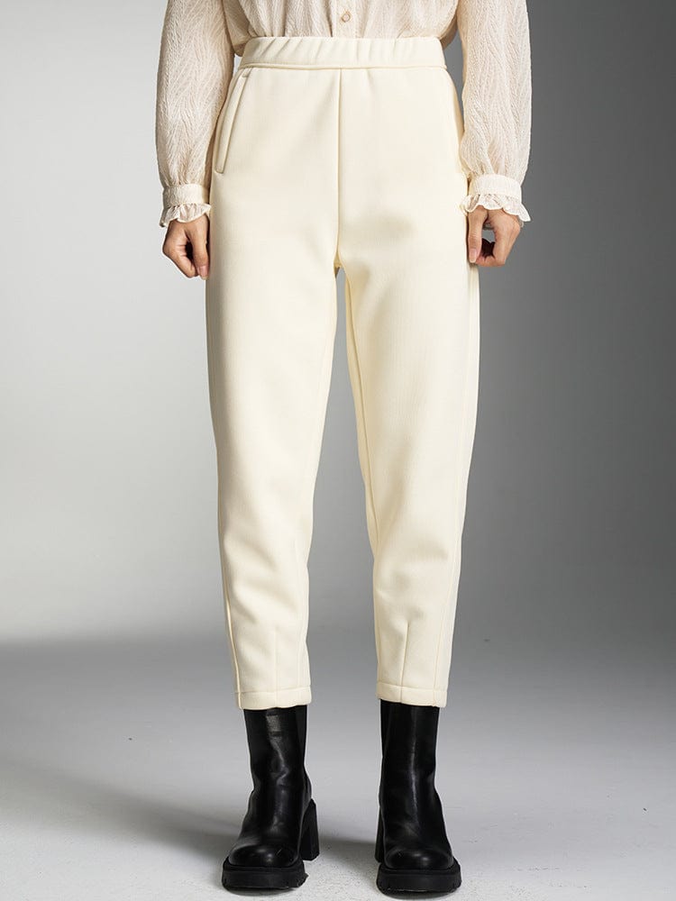 Warm Lined Tapered Pants - Sofia Romano