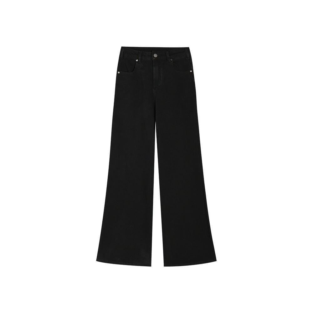 Wide - Leg Black Jeans - Sofia Romano