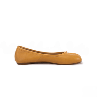 Yellow Leather Split - Toe Sandals - Sofia Romano